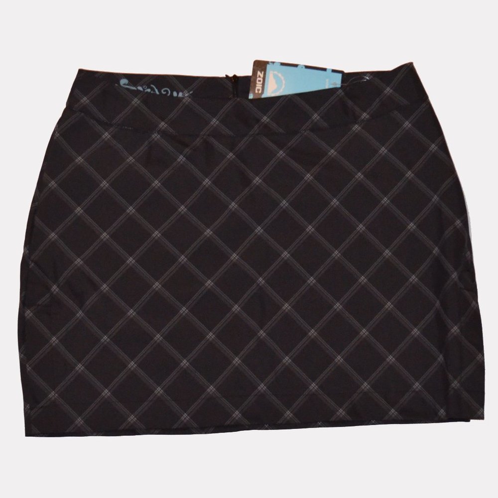 ZOIC cycling MTB skirt size XL adjustable plaid
